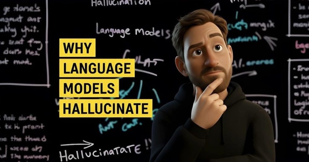 Illustration of AI hallucination and its impact on information accuracy