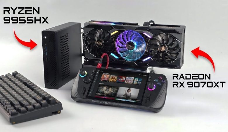 Compact DIY PC build featuring AMD Ryzen 9 and Radeon RX 7900 XT