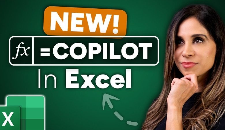Microsoft Excel COPILOT feature showcasing AI productivity tools