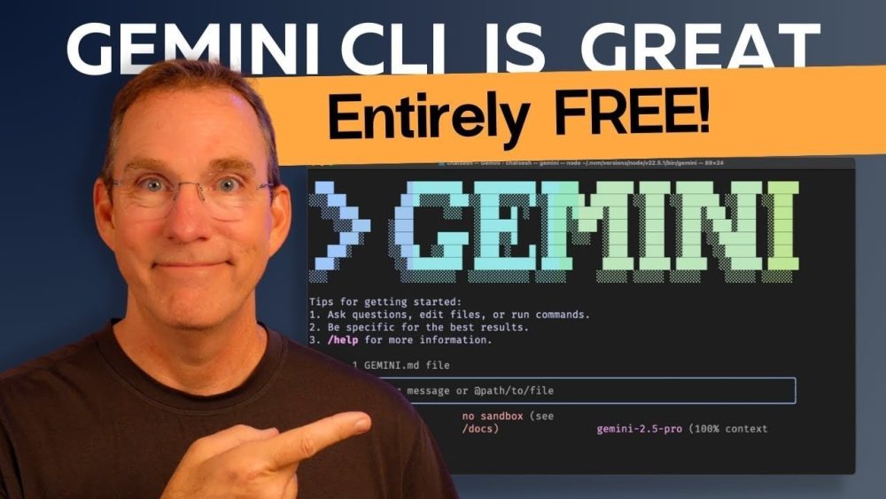 Gemini CLI command-line interface showcasing advanced features