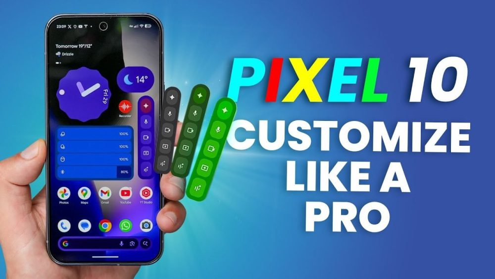 Dynamic wallpaper options on the Google Pixel 10 Pro for a unique display