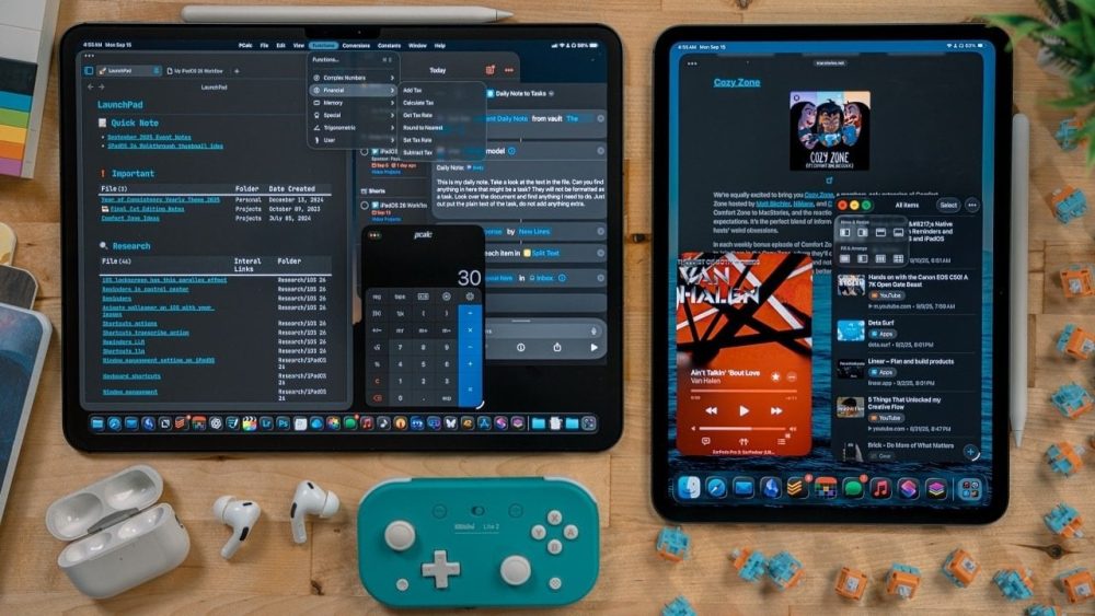 iPadOS 26 multitasking features with resizable windows and Stage Manager integration