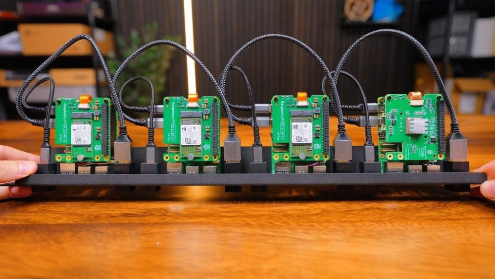 Raspberry Pi 5 devices configured as a Docker Swarm cluster