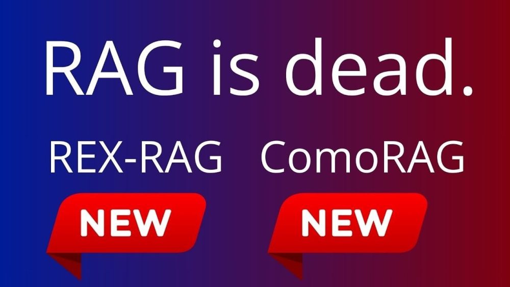 Illustration of RexRAG and ComoRAG showcasing advanced AI reasoning capabilities