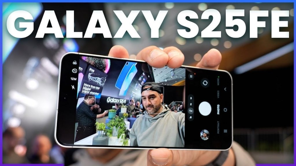 Samsung Galaxy S25 FE showcasing its sleek design and color options