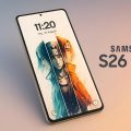 Samsung Galaxy S26 Ultra showcasing its AI-powered display technology