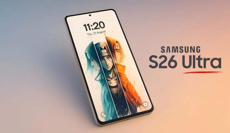 Samsung Galaxy S26 Ultra showcasing its AI-powered display technology