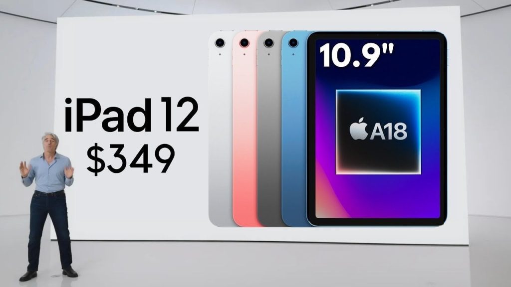 2026 iPad 12th Gen featuring A18 chip and advanced AI features