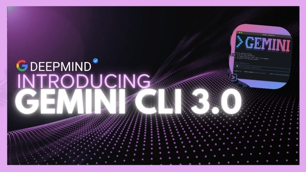 Gemini CLI 3.0 interface showcasing advanced AI coding features