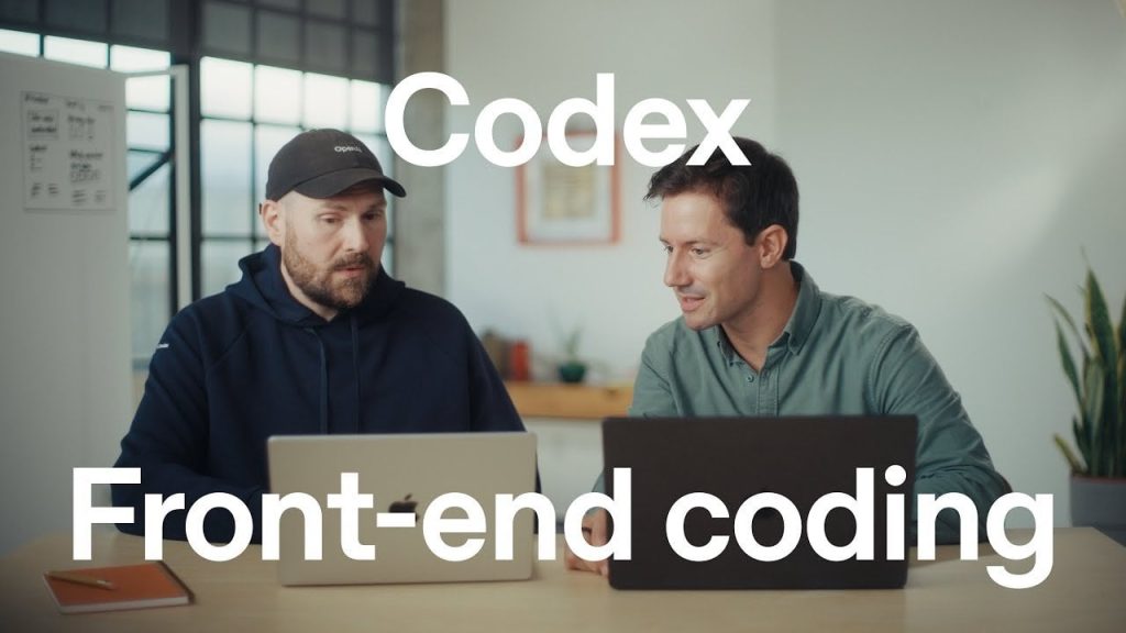 AI-powered tool OpenAI Codex assisting in front-end development and design