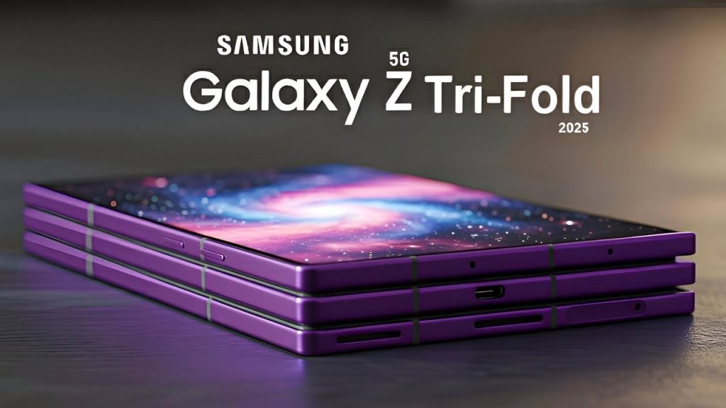 Samsung Galaxy Z Trifold showcasing its triple-screen foldable design