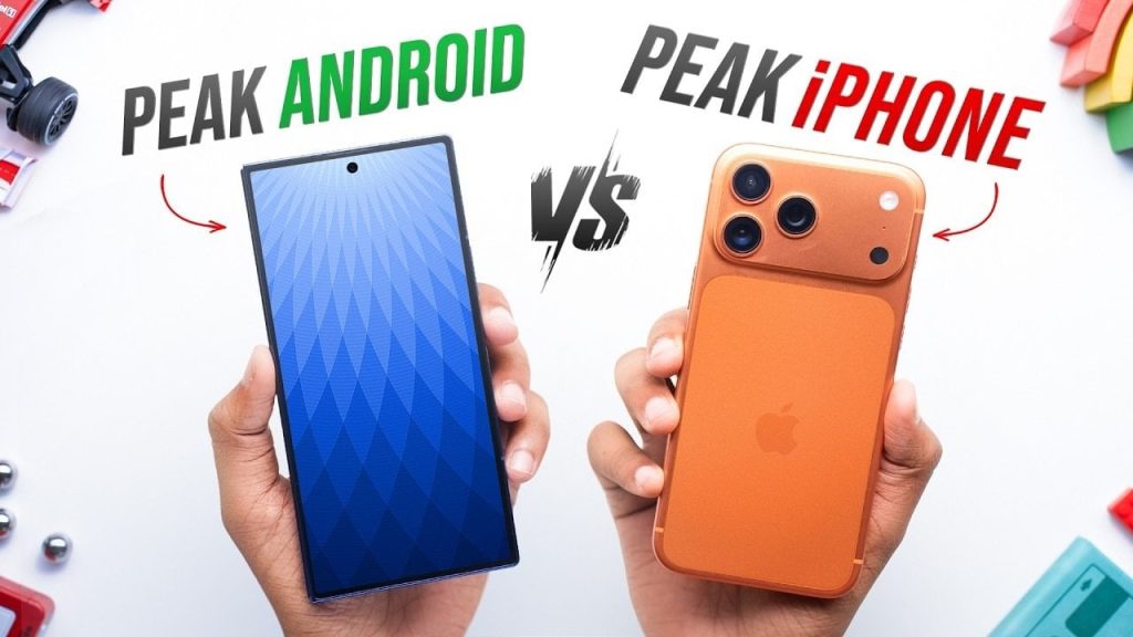 Samsung Galaxy Z47 and iPhone 17 Pro Max side-by-side comparison of features